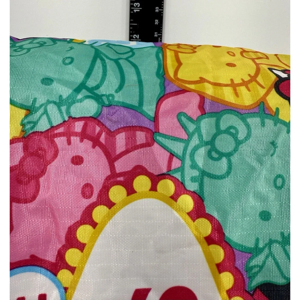 Hello Kitty Las Vegas Reusable Tote Bag‎ Colorful Sanrio Ripstop Style EUC